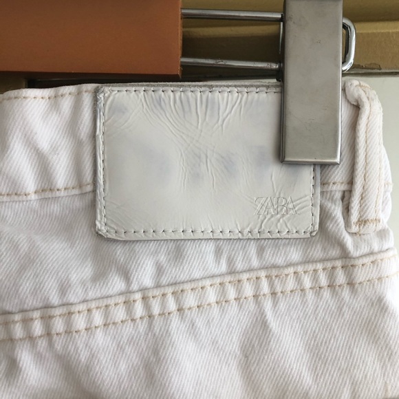 ZARA High Rise Straight Crop Jeans - Picture 9 of 12